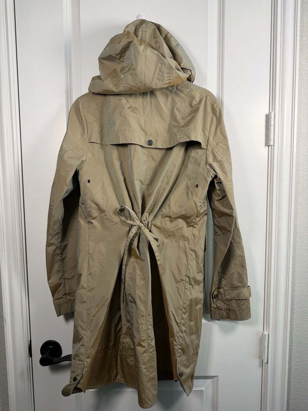 Trench Coat Cole Haan Jacket Womens Large - Picture 4 of 9